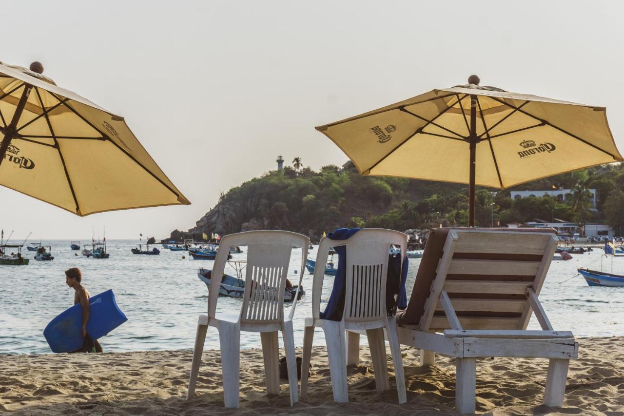 Nomad Beach House Hotell Puerto Escondido  Eksteriør bilde